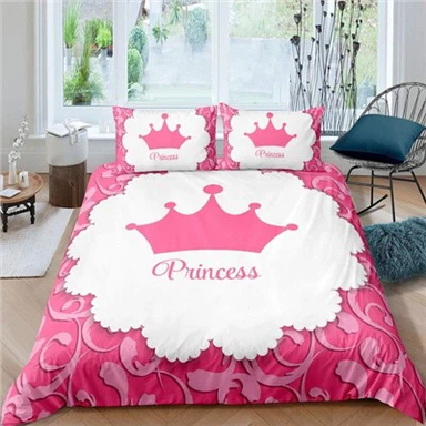 গোলাপী বেডিং সেট Duvet কভার